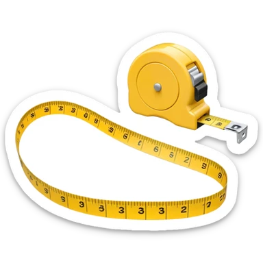 measuring-tape sticker