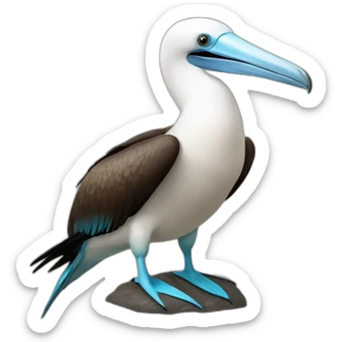 blue footed booby sticker