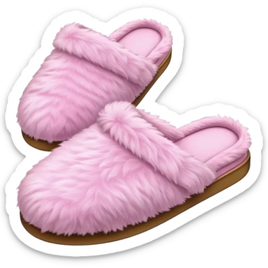 Pink slippers sticker