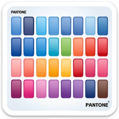 pantone color palete sample  sticker