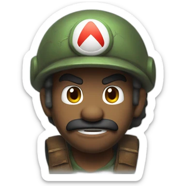 mario post apocalyptic sticker