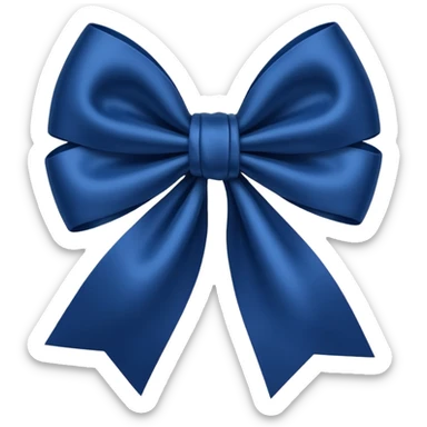 Dark blue Bow sticker
