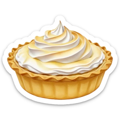 Lemon tartlet with meringue on top sticker