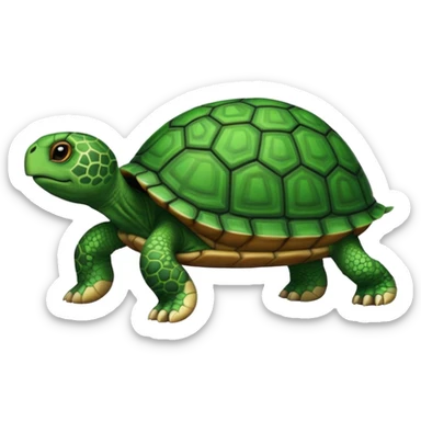 turtle walking sticker