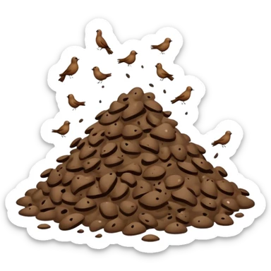 Caca volando  sticker