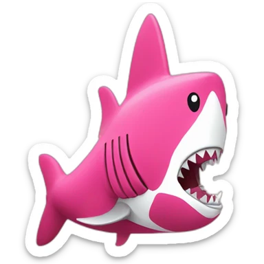 Bape zip-up shark pink sticker