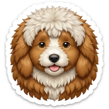 Golden doodle and Multipoo with eachother sticker