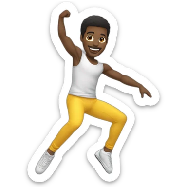 Michel Jordan en train de danser sticker