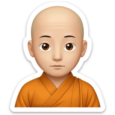 Zen monk sticker
