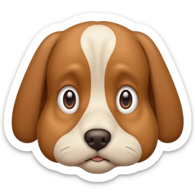sad doggy sticker