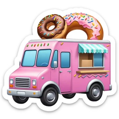 amazing donut truck sticker