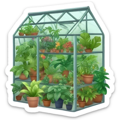 botanival garden green house sticker