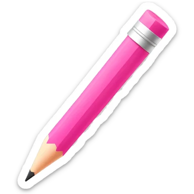 Cute pink Pencil sticker