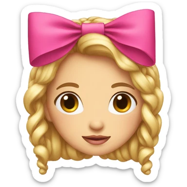 coquette bow sticker
