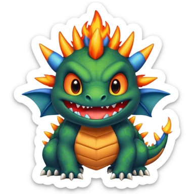 Bowser-Toothless-Stitch-fusion sticker