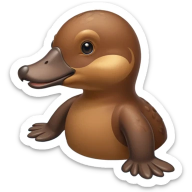 Platypus emoji  sticker