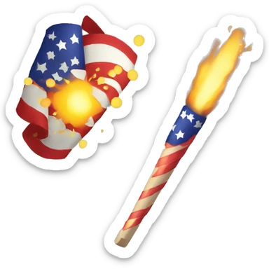 a firecracker sticker