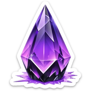 Purplish/black Skyshard crystal sticker