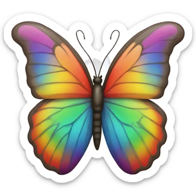Butterfly rainbow  sticker
