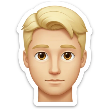 handsome man with blond   sticker