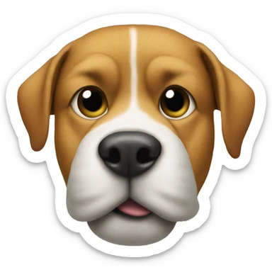 dog with a nike ski mask on  sticker