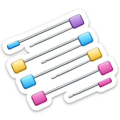 Bobby pins of different colour's  sticker