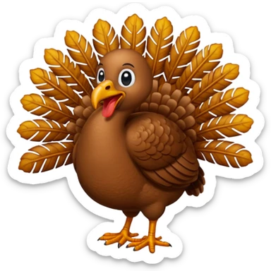 Generate Turkey emoji  sticker
