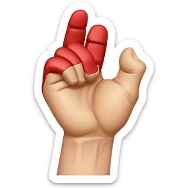 rear of veiny fist backview sticker