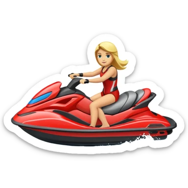 Jet ski with a group  sticker