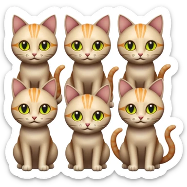 ufo cats  sticker
