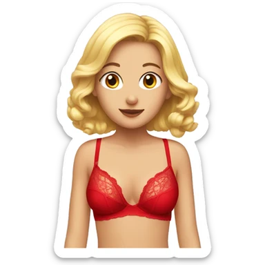 Red lingerie sticker