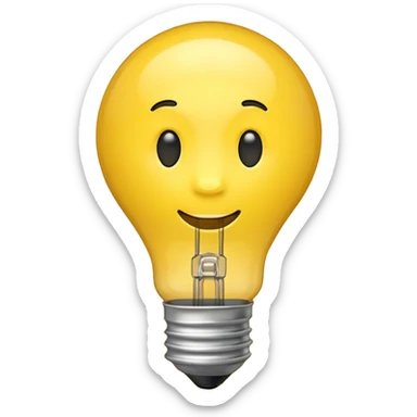 emoji com boa ideia sticker