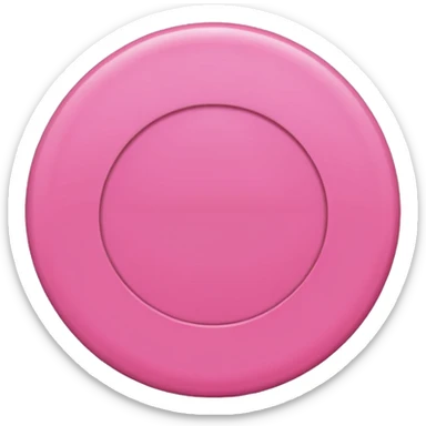 A pink circle sticker