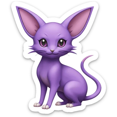 Noivern-Noibat-Delcatty-Espeon-Rattata-Pokémon  sticker