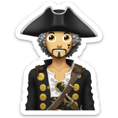 trafalgar law pirate sticker