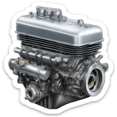 piston engine sticker