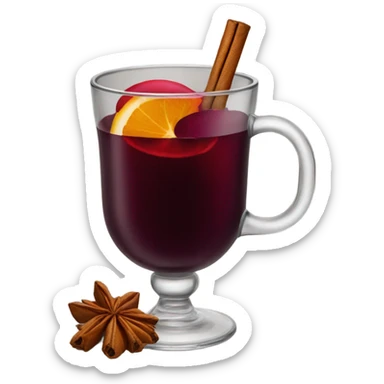 Mulled wine sticker