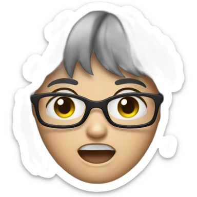 Angry virtual assistant Siri  sticker