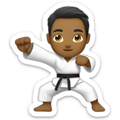 Karateka sticker