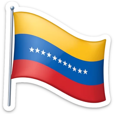 Bandera de Venezuela con destellos  sticker