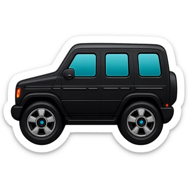 Remove the exterior sticker-like outline from the cartoonish, minimal, glossy style car image so only the car remains with a transparent background. Keep all interior details intact and preserve the cartoonish, minimal, glossy style. sticker