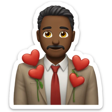 un enamorado llorando  sticker