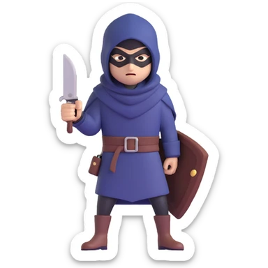 A thief character sticker