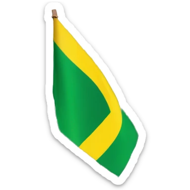 Jamaicas flag next to a not corn sign sticker