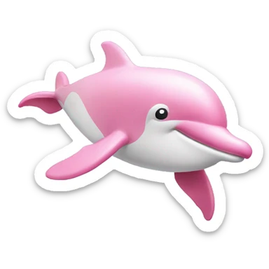 Pink Dolphin  sticker