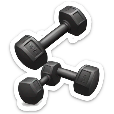 Gym dumbells sticker
