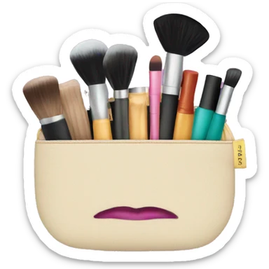 Makeup bag sticker
