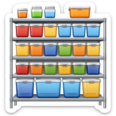 shelf organized household storage sticker