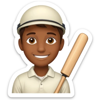 waiting cricket sticker