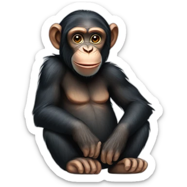 Chimpanzee sticker